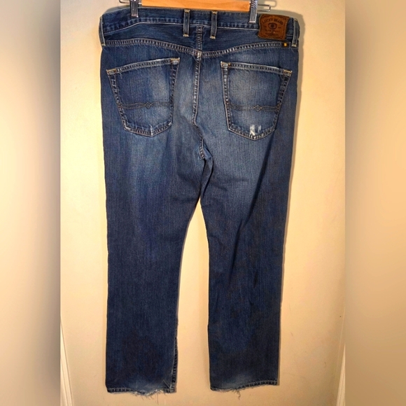 Lucky Brand Mens Jeans 221 Slim Straight Distressed Size 36 X 32 - Picture 2 of 5